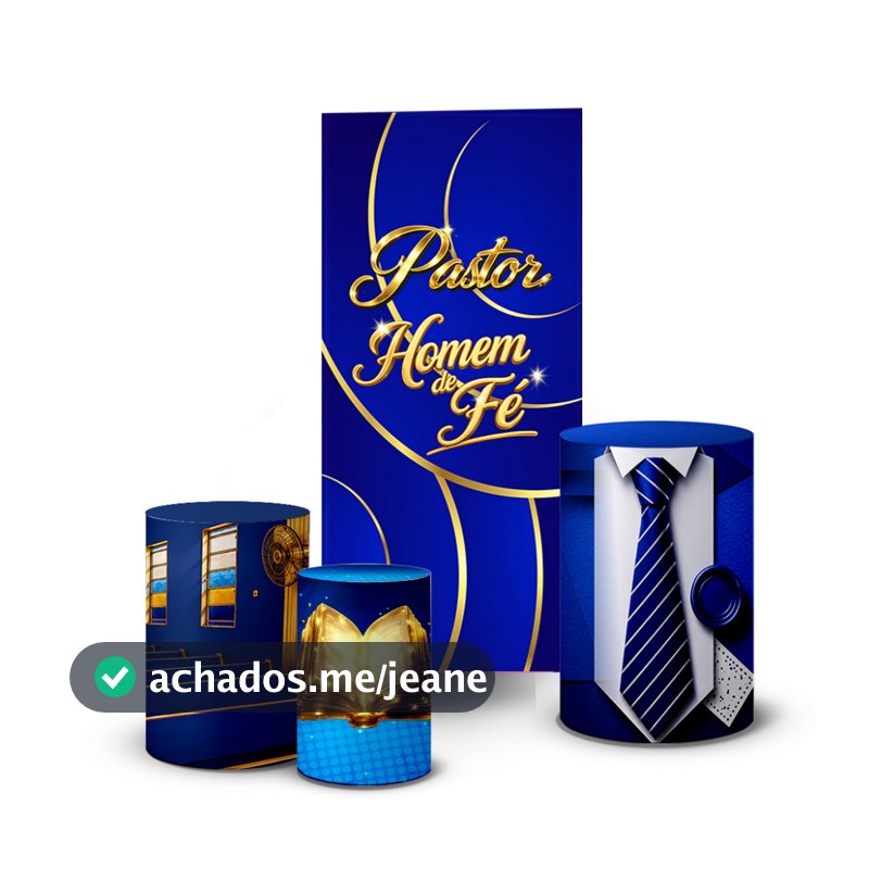 Trio Capas Cilindro + Painel Lateral Romano Festa Decoração Pastor Igreja