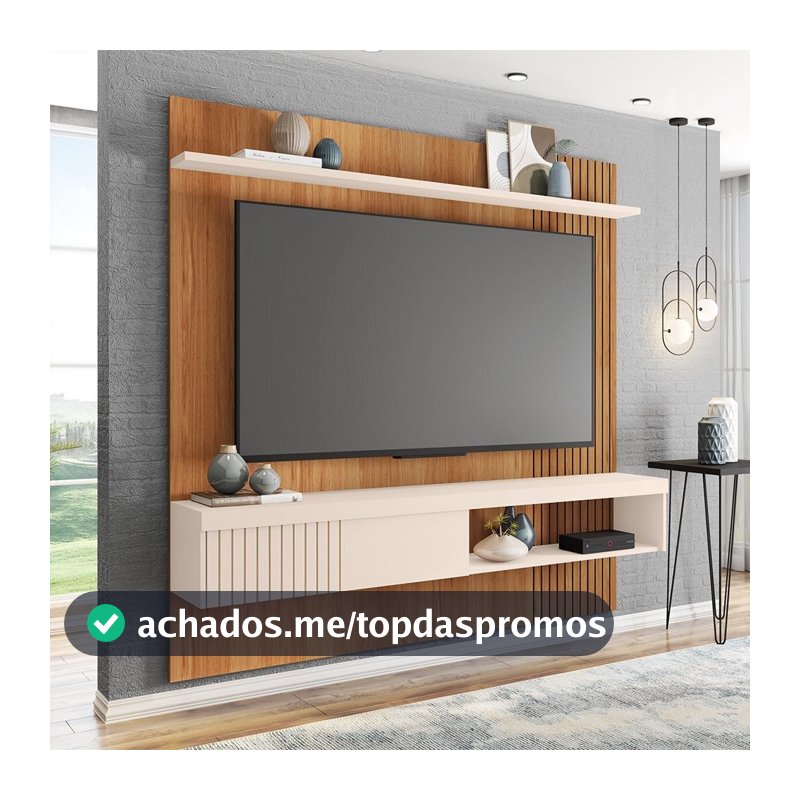 Painel Para Tv's Até 65 Polegadas Moon Marrom Caemmun