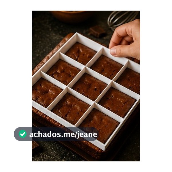Cortador De Brownie Bolos 9 Cavidades 4,5 x 4,5 ou 6 Cavidades 6 x 6 Corte Facil ou Único 8cm ou Kit com 3 Modelos