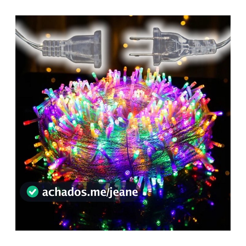 50M/10M Luzes de Natal para Decoração de Festas Natalinas à prova d'água e Efeito de Fada