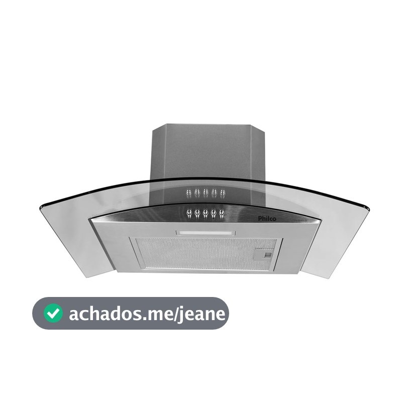 Coifa Philco PCO60G Glass Depurador & Exaustor 60cm Inox
