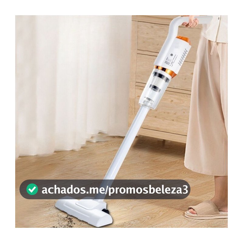 Aspirador de Pó Doméstico 3 em 1 Sem Fio Limpeza Sucção USB