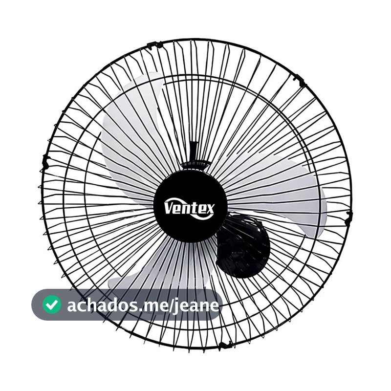 Ventilador de Parede Tex6 Max Turbo 60cm Preto Bivolt Ventex
