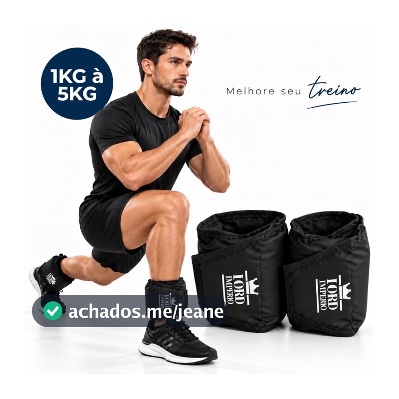 Par Caneleira De Peso 1Kg a 5Kg Treino Academia Tornozeleira