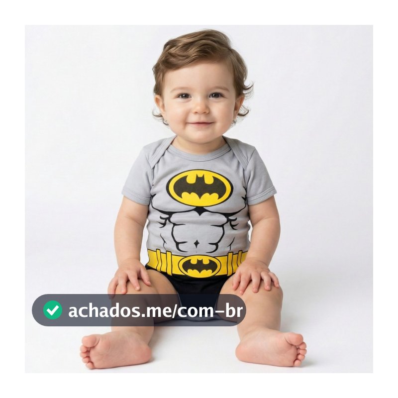 Body Bebê Menino Batman Conjunto Infantil Mesversario Temático Envio Rápido Barato Promoção