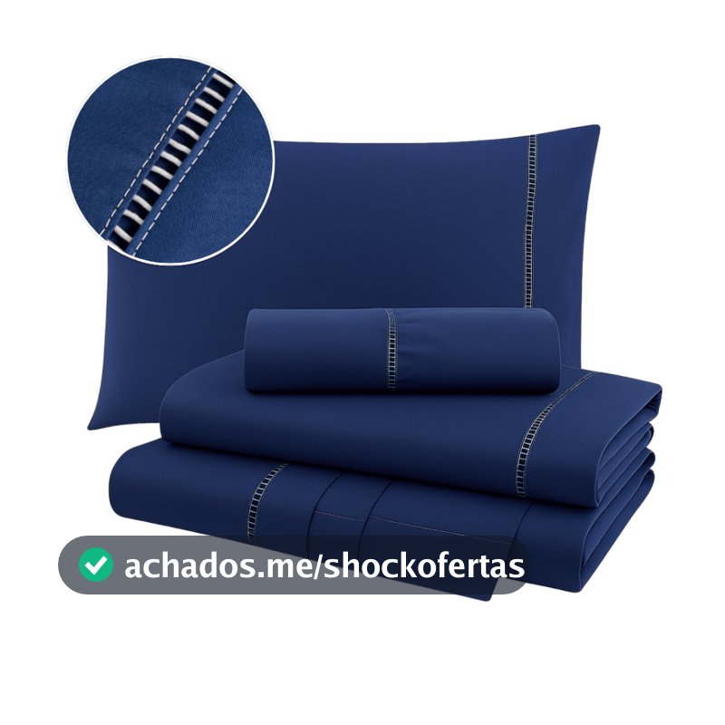 Kit Lençol 400 Fios Jogo de Cama Casal Queen Solteiro King Toque Macio Ponto Palito