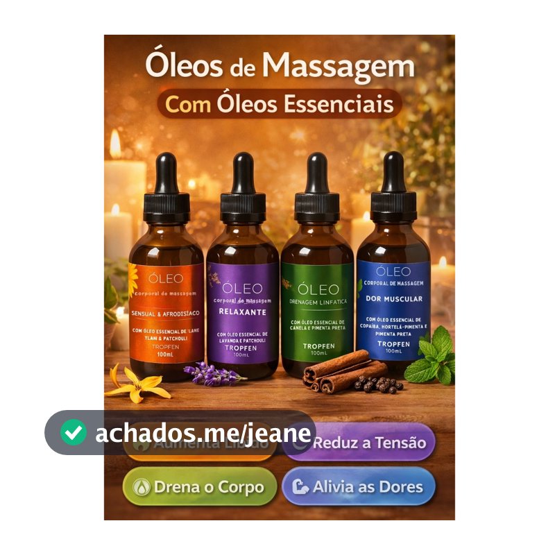 Óleo Corporal Hidratante para Massagem com Óleo Essencial Tropfen 100 mL