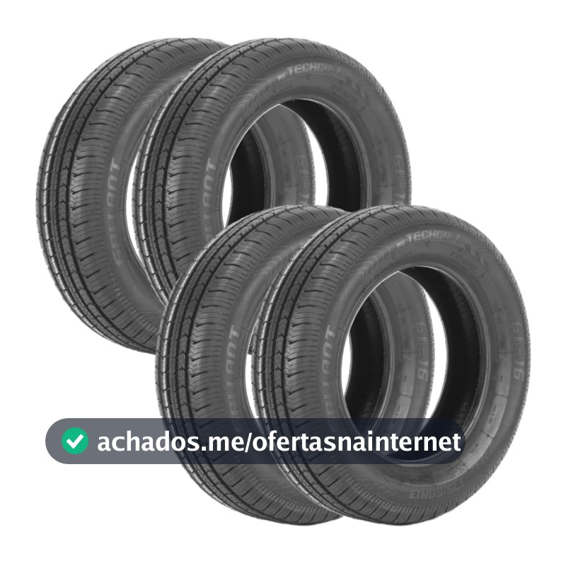 Jogo 4 Pneus 175/60 R13 Ovation VI-786 77H Novos Aro 13