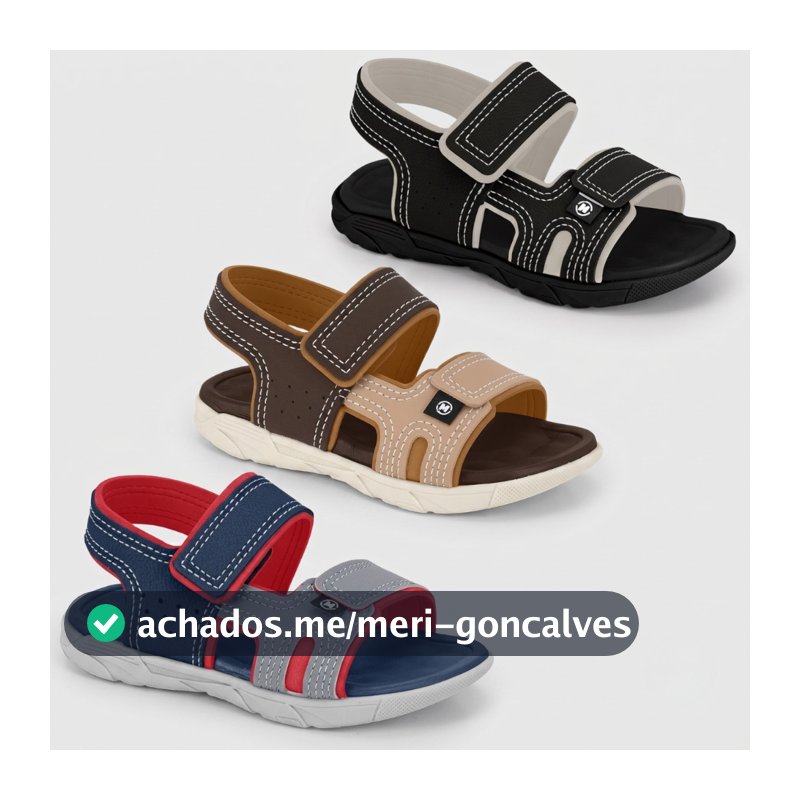 Sandália Papete Infantil Menino Molekinho Masculina Básica Conforto ORIGINAL