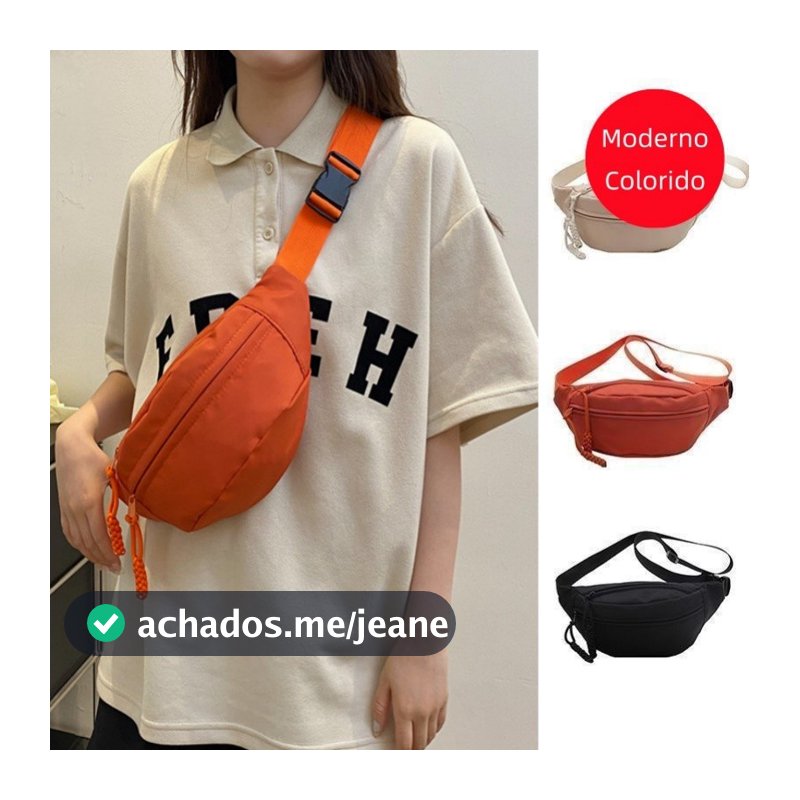 Unissex Trendy Crossbody Bolsa Pacote De Cintura De Grande Capacidade Para Esportes E Casuais 301