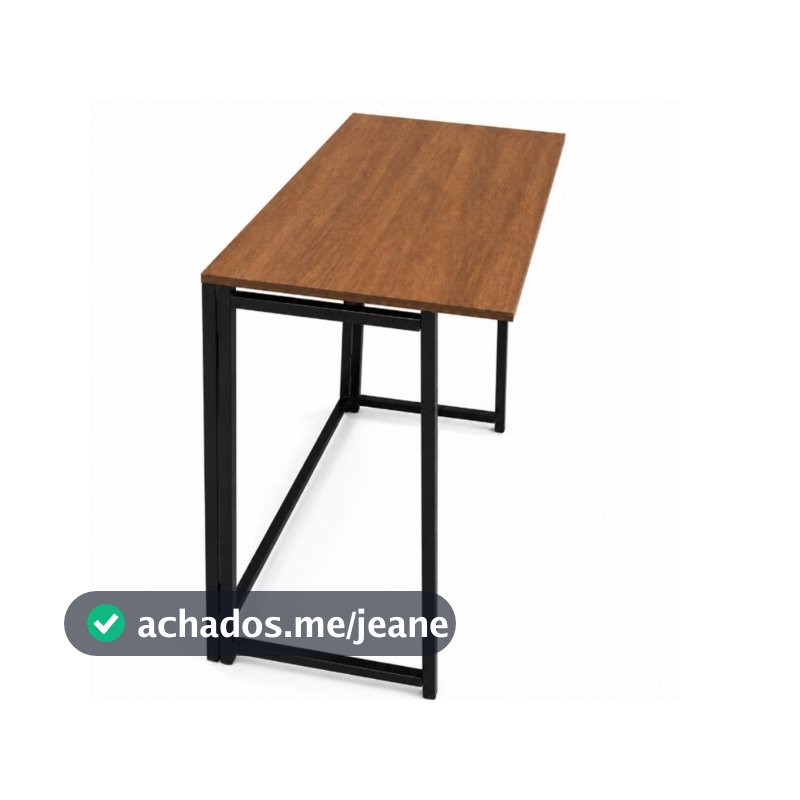 Escrivaninha Dobravel Mesa Dobravel Estrutura Aço Multiuso Trabalho Escritorio Quarto Utilidade Pratico