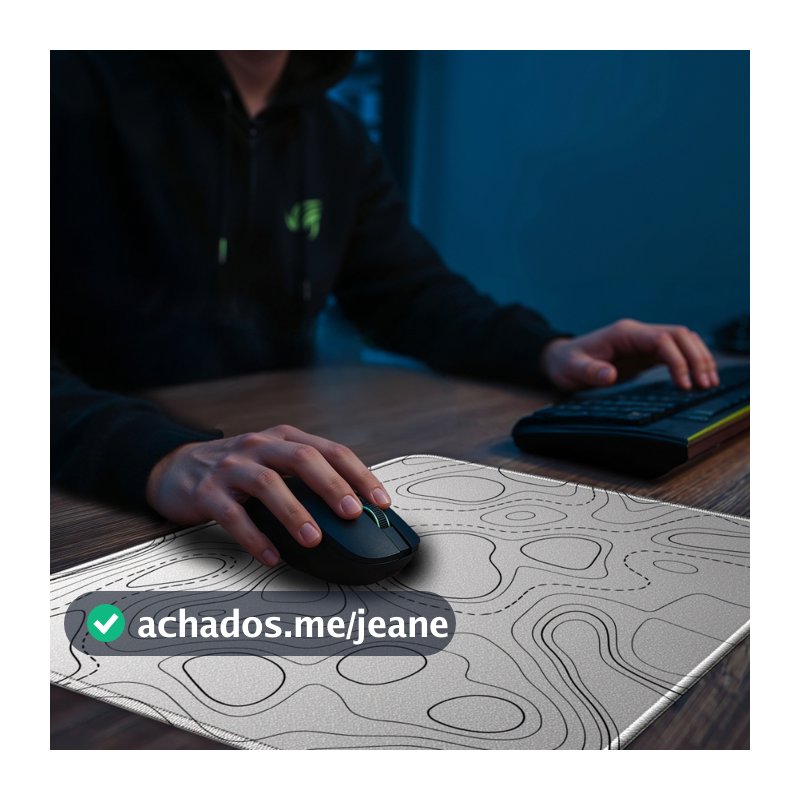 Mouse Pad Gamer Emborrachado Tamanho Especial 40x40cm Tema Abstrato