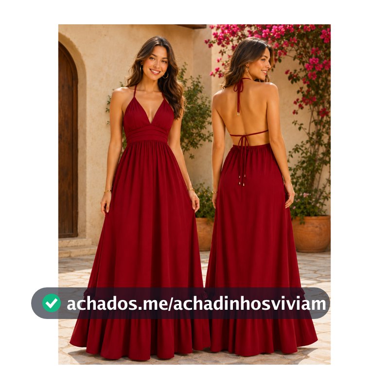 Vestido Longo Feminino Elegante Frente Única Costas Nuas Fluido Amarração Ajustável Festa