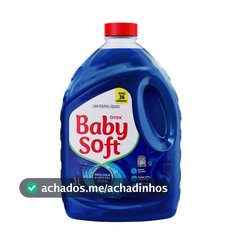 Lava Roupas Liquido Baby Soft Max Performance Azul - 3l