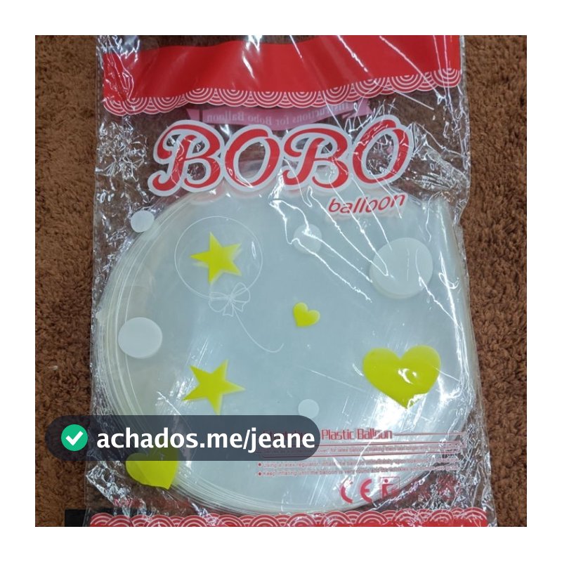 Kit c/ 50 24polegadas Balão Bubble transparente-BOBO
