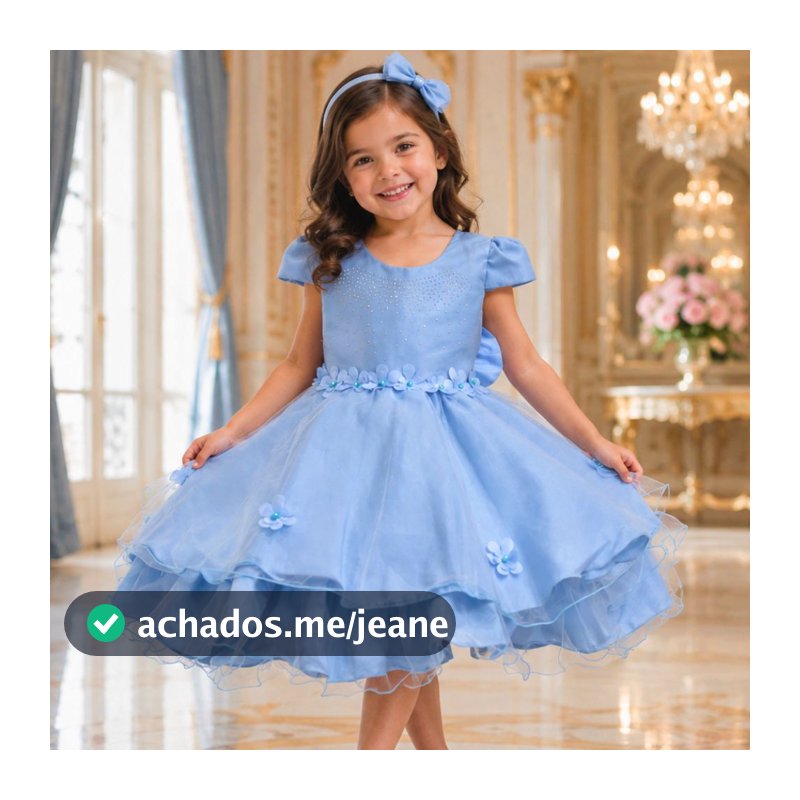 Vestido Infantil Luxo Jardim Encantado Borboletas Rodado Festa Casamento Aniversário Bordado Strass