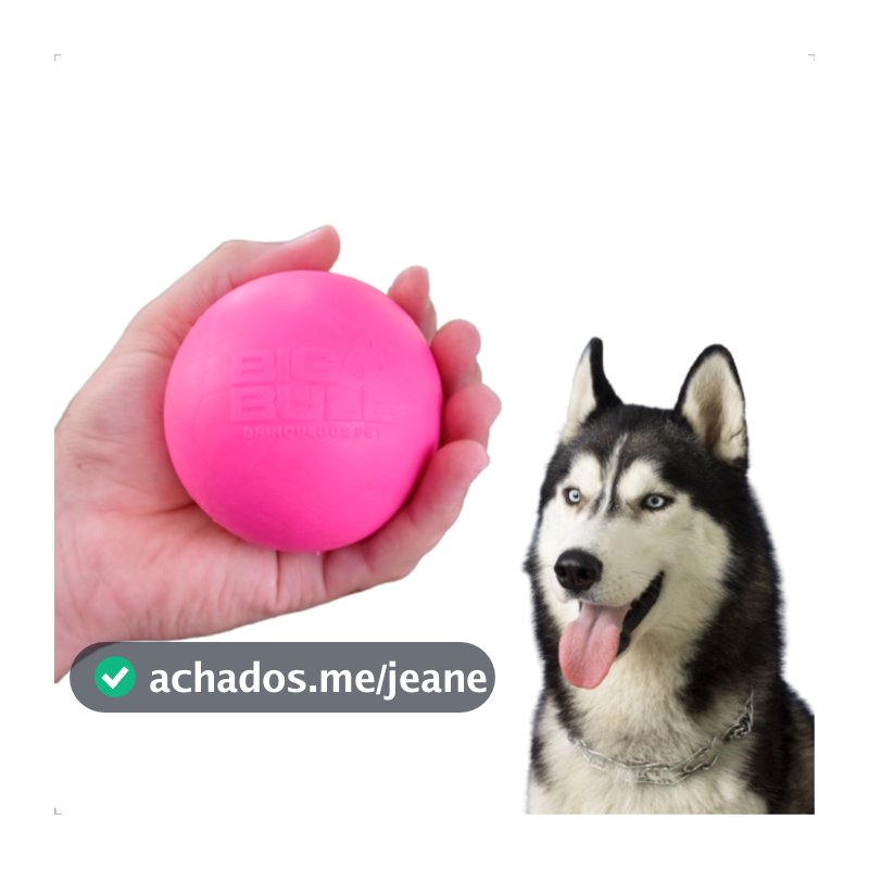 Brinquedo Bola Bolinha Lisa Maciça Colorida Cachorro Cães Boracha Resistente 80mm Big Bull Pet