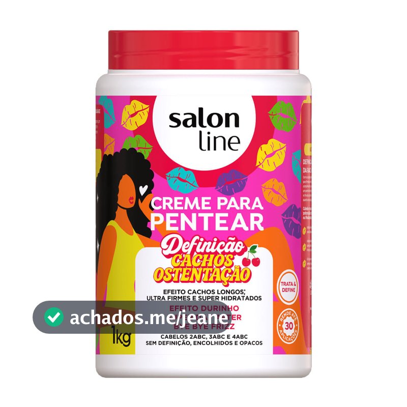 Creme para Pentear Salon Line Cachos Ostentação 1kg