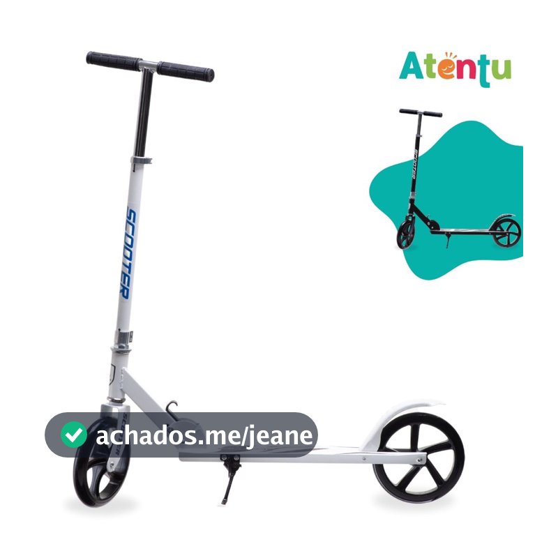 Patinete Adulto Juvenil 2 Rodas Dobrável Ajustável Até 100Kg