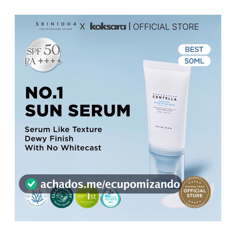 [OFFICIAL] SKIN1004 Madagascar Centella Hyalu-Cica Water-Fit Sun Serum 15ml/50ml/100ml/50ml2ea