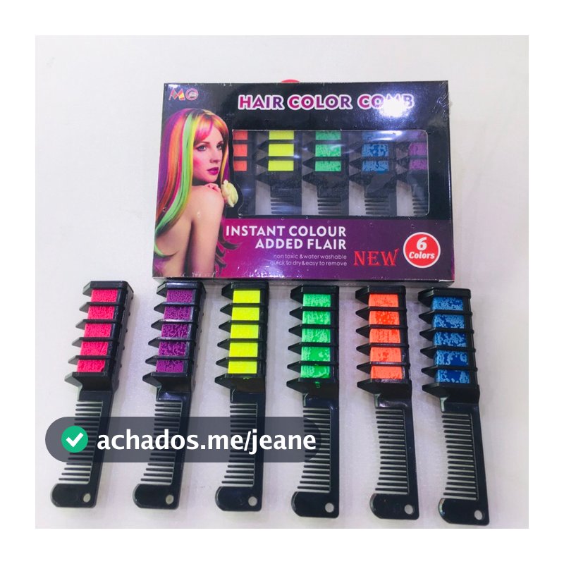 Pente/Giz De Cabelo Colorir//Salão De Beleza/Festas/Fãs/Ferramenta De Cosplay