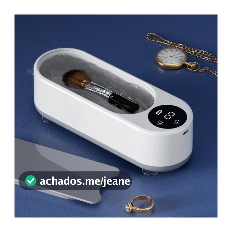 Máquina Ultrassônica de Limpeza Profunda para Joias Óculos e Relógios