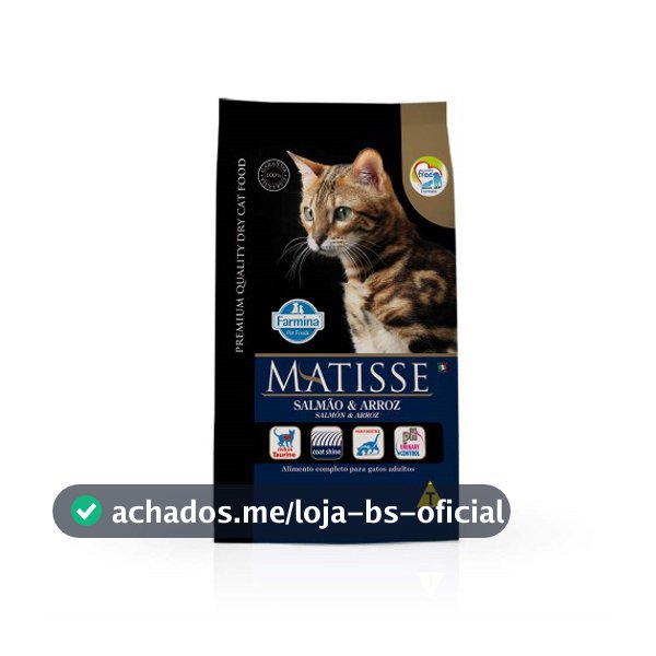 Ração Farmina Matisse Salmão e Arroz para Gatos Adultos 7,5kg