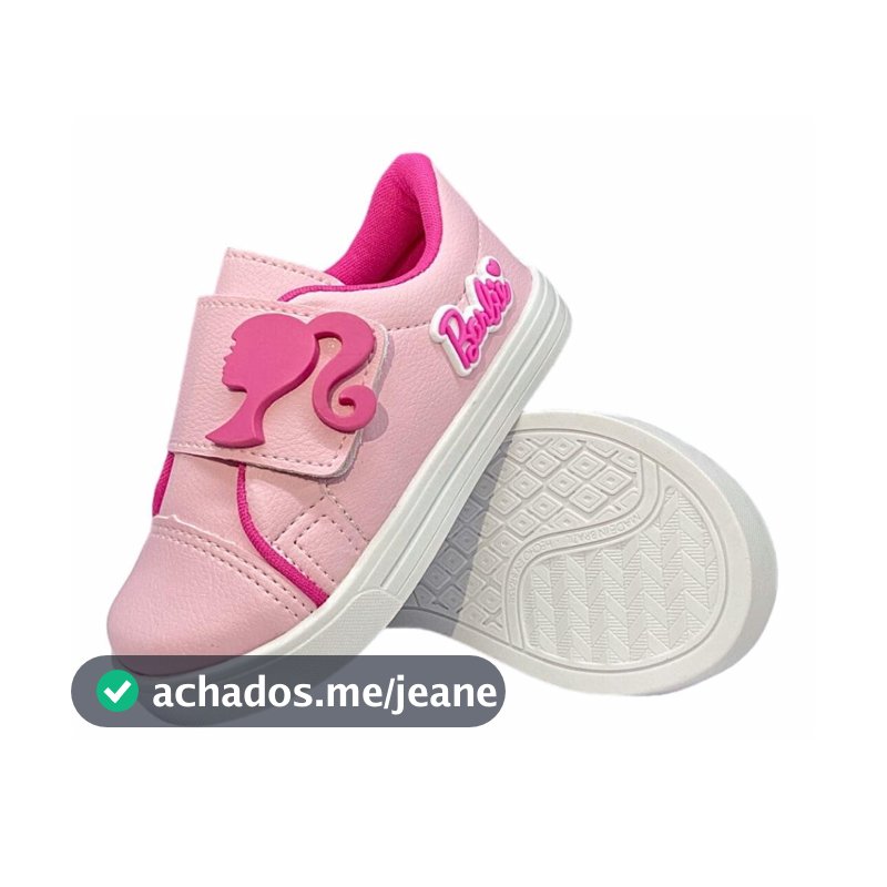 Tenis  Infantil Menina Rosa Confortavel 20 Ao 34