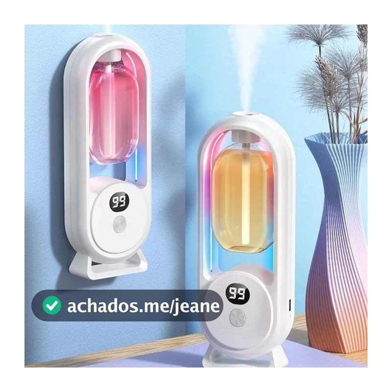 Difusor de Aroma Sem Fio de Parede Umidificador e Desodorizador de Ambientes