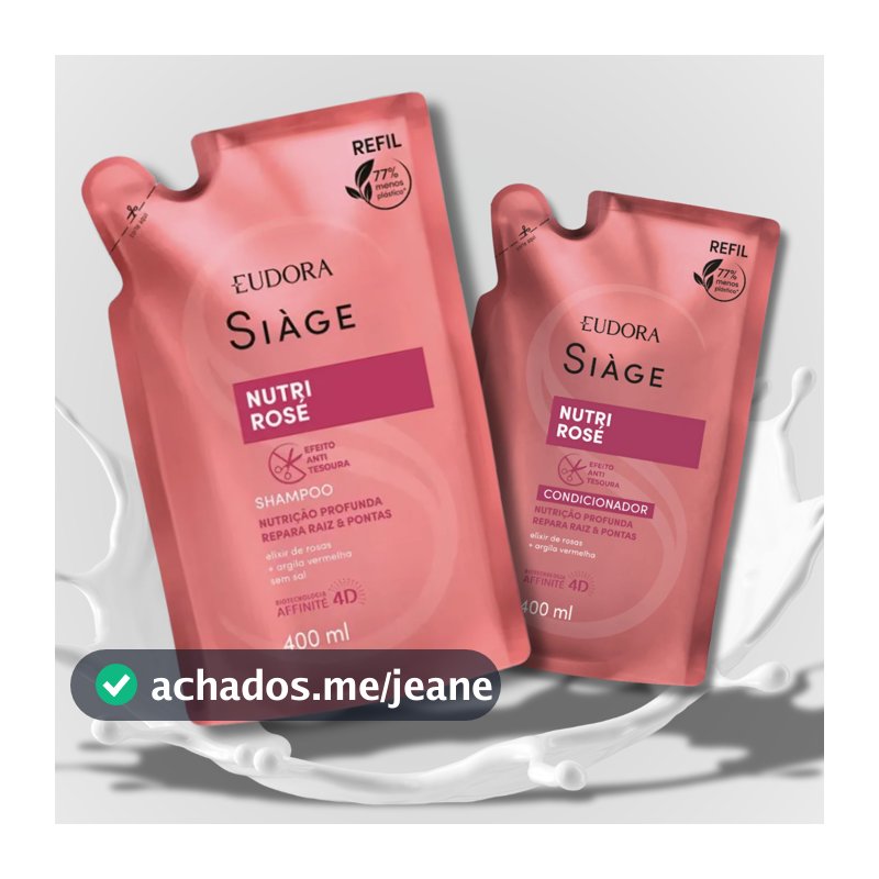 KIT Refil Siàge : Shampoo 400ml/Condicionador 400ml/ Máscara 250g