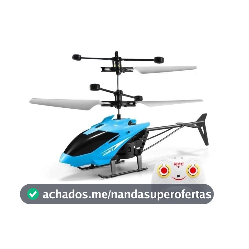 Helicóptero Voador Controle Remoto Sensor Recarregável Mini Drone Brinquedo