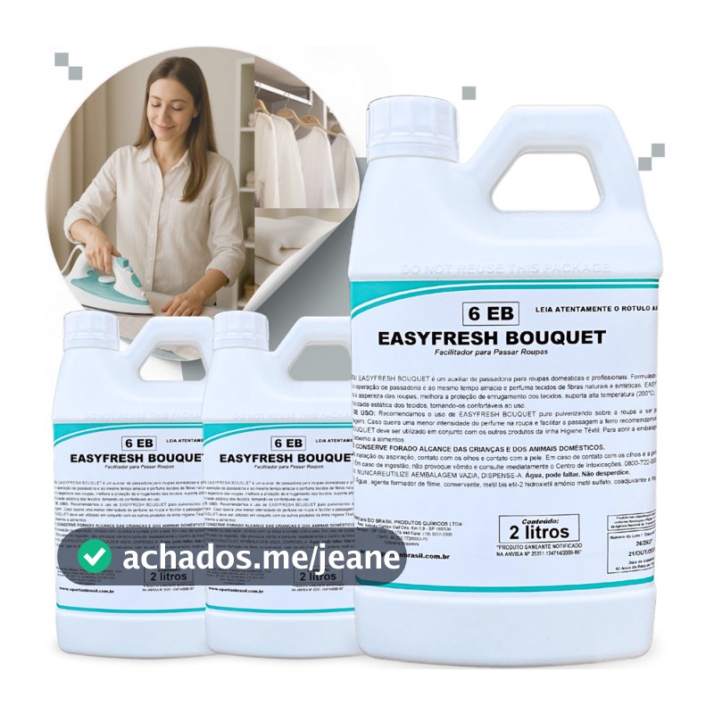 Facilitador Passadoria Easyfresh Bouquet Finalizador De Passar Roupas 2l Spartan - Cheirinho de Rico
