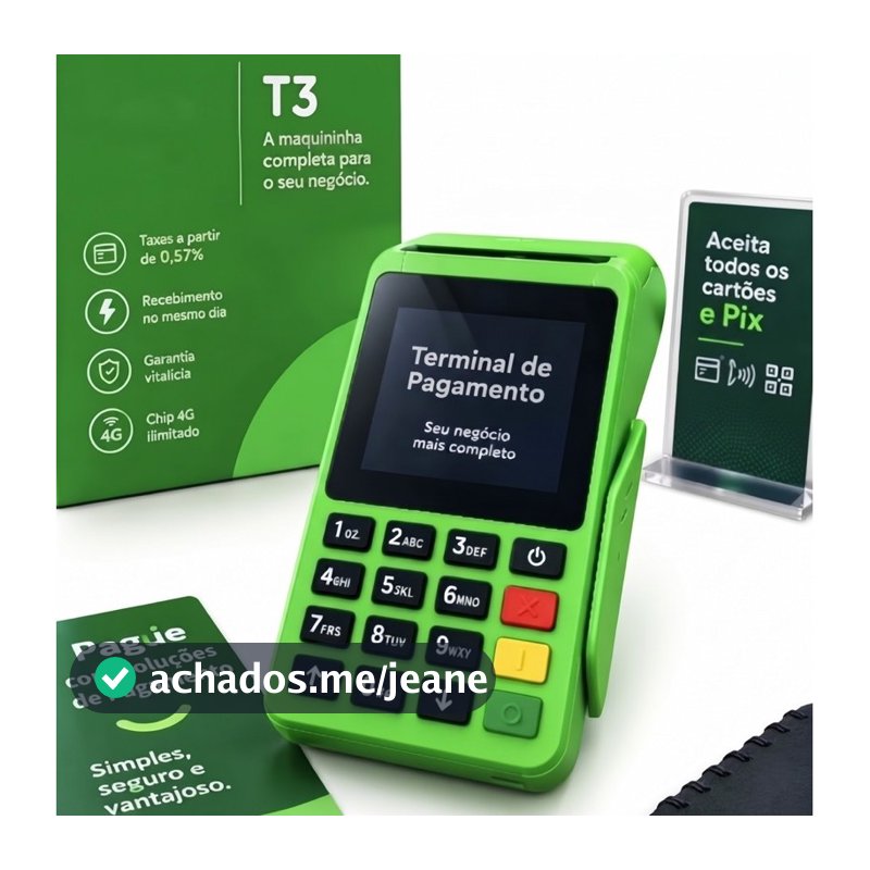 maquininha de bobina Ton t3 mega chip vivo