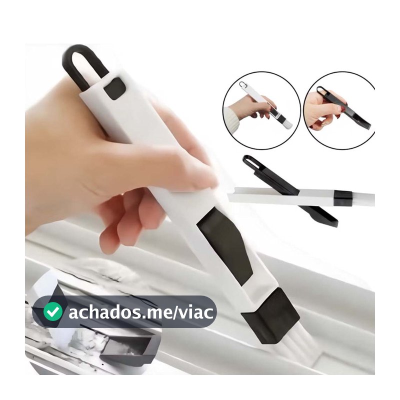 Kit Limpeza 2 em 1 Pincel e Pazinha 1/2 Peças | Limpe Frestas, Janelas e Teclado com Facilidade