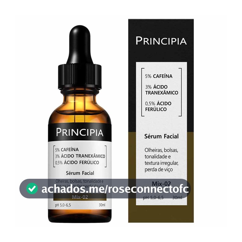 Sérum Principia Mix-02 (5% Cafeína + 3% Tranexâmico + Ferúlico)