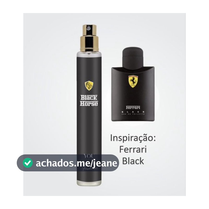 Perfume Black Horse masculino 45ml - You Cosmetic