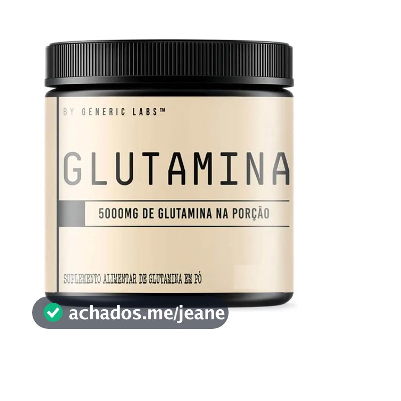 Generic Labs Glutamina 100g 5000mg Suplemento Alimentar em Pó