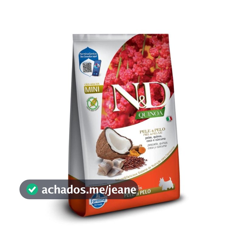 Ração Farmina N&d Quinoa Skin & Coat Cão Adulto Peixe 2.5Kg