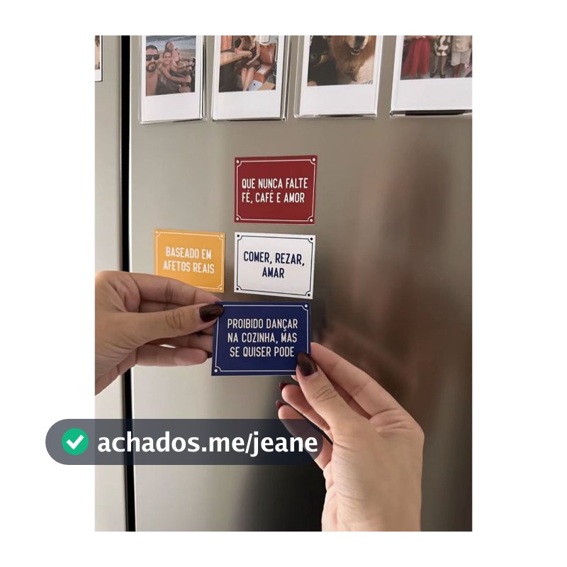 Kit 4 Ímãs Frases que Aquecem o Lar