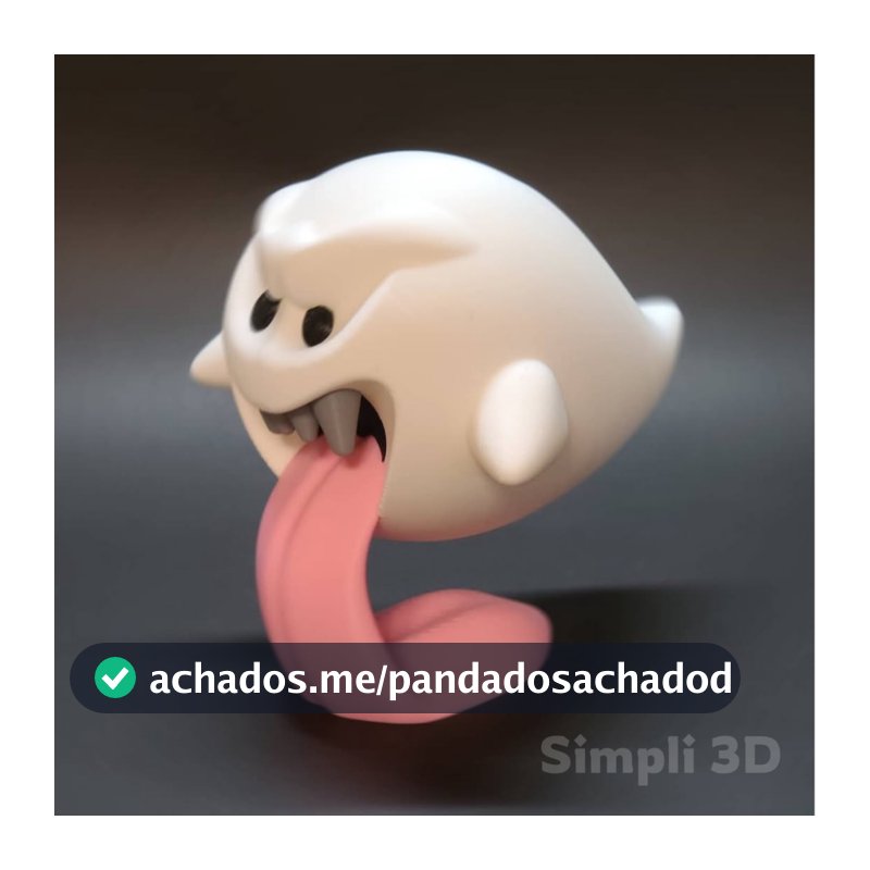 Decoração Gamer Mario - Boo Fantasma 3D