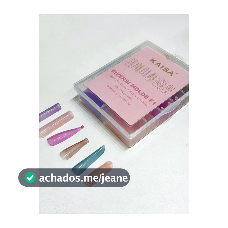 Diversi Molde F1 Kaisa 6 Formatos Sortidos Bailarina Stiletto Quadrado Curvo Mandorla Russo Nail