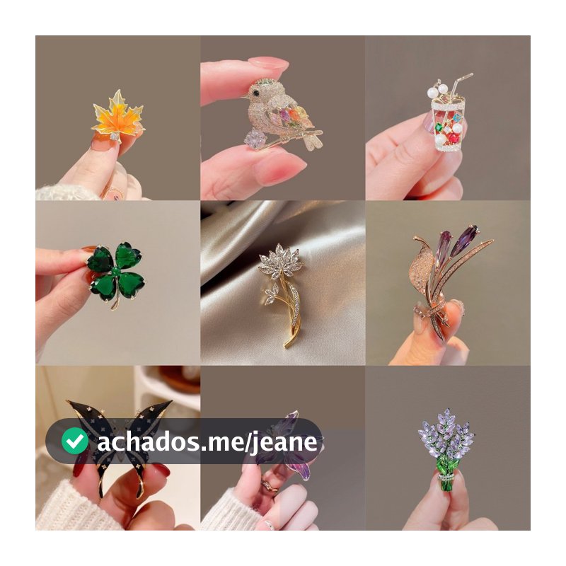 1 UNIDADE Broche Misto, 48 Modelos de Pérola e Borboleta, Acessório para Roupas e Bolsas, Ótimo Presente