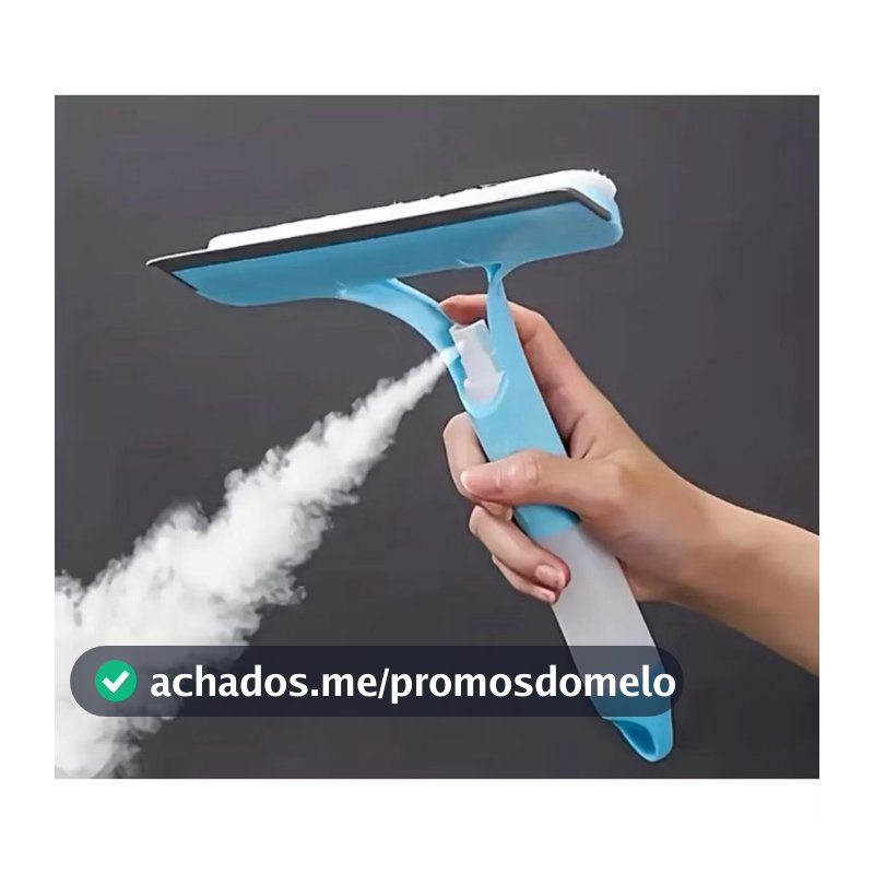 Limpa Vidro Rodo Spray 3 Em 1 Multiuso MOP Limpador