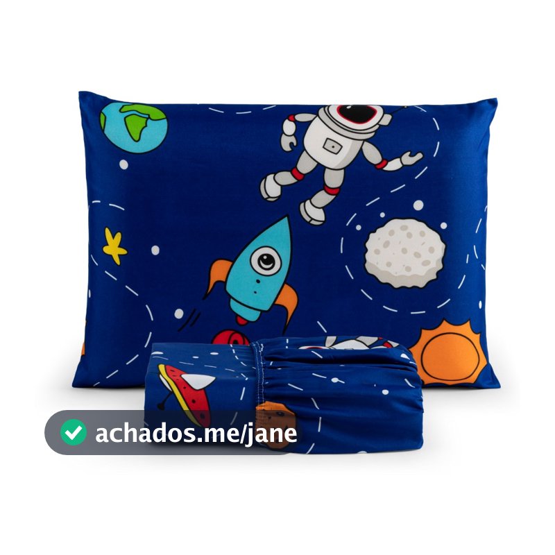 Jogo de Lençol Solteiro 2 Peças 200 Fios Infantil Cama Box Estampado Elástico Toque Macio