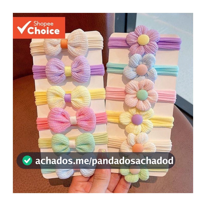 Laços De Cabelo Elásticos Altos Para Crianças , Faixas De Toalha Macia Rabos De Cavalo Suaves , 6 Peças