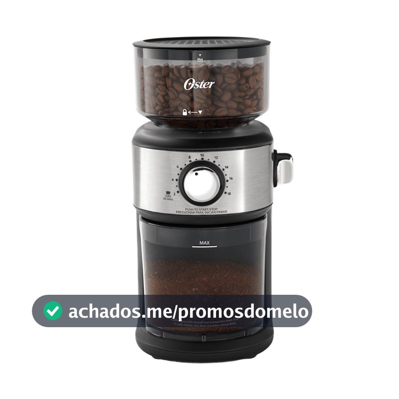 Moedor de Café Automático Oster Precision com 18 níveis