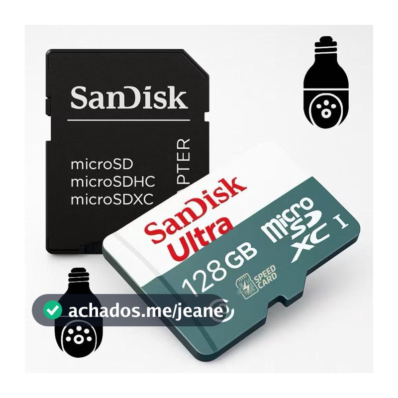 Cartão de Memória MicroSD Ultra Classe 10 – 64GB e 128GB para Câmeras de Segurança