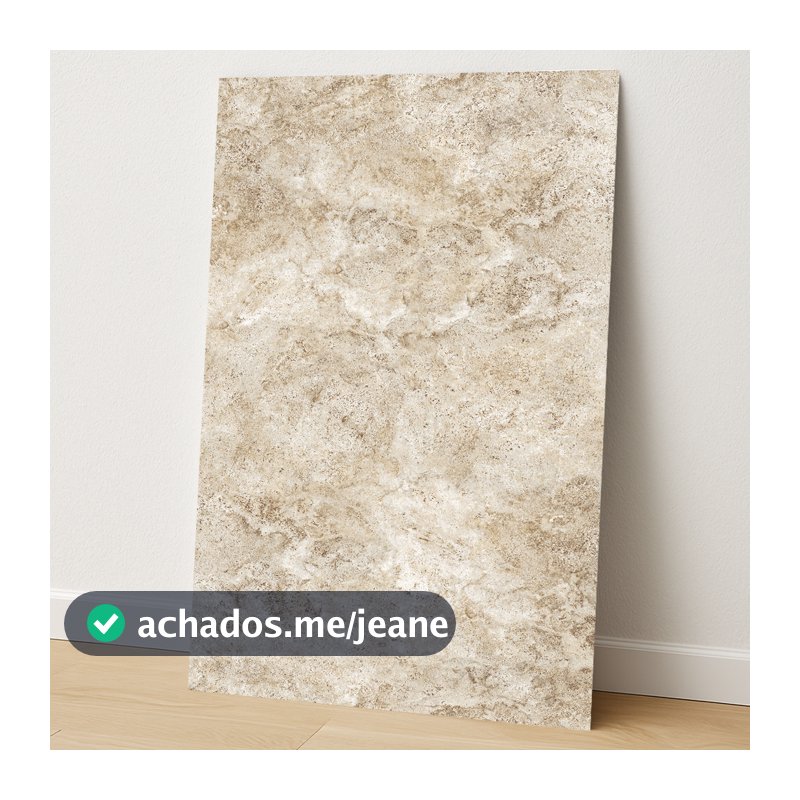 Kit até 40 Placas Revestimento Flexível Decorativo Travertino Grande 90x50cm