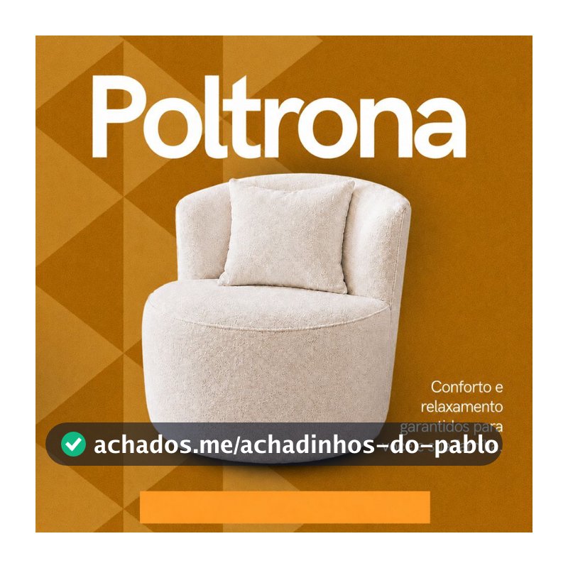 Poltrona Confortável Orgânica de Luxo Suede dhouse