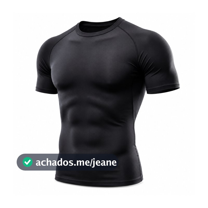 Camisa Camiseta de Compressão Academia Esporte Exercícios LISA BÁSICA Treino Rash Guard Jiujitsu